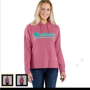 Carhartt Loose Fit Tencel Graphic Hoody Size Small